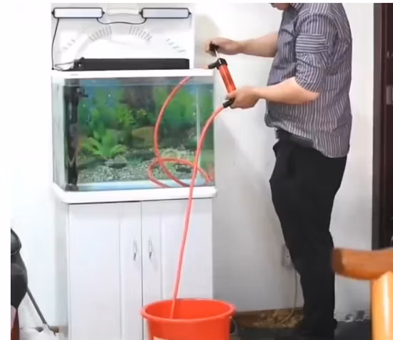Transparent Inflatable Oil/Gas/Water Dual Purpose Transfer Siphon Air Pump Plastic Inflator for Bike/ Motorcycle Tire /Balloon