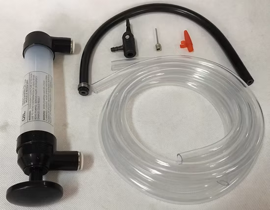 Transparent Inflatable Oil/Gas/Water Dual Purpose Transfer Siphon Air Pump Plastic Inflator for Bike/ Motorcycle Tire /Balloon